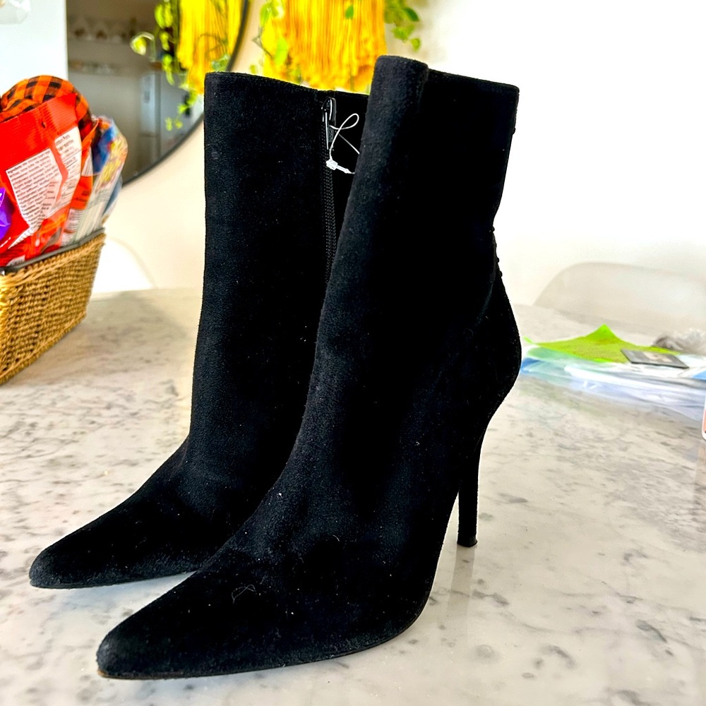 Stuart Weitzman Black Ankle Boots